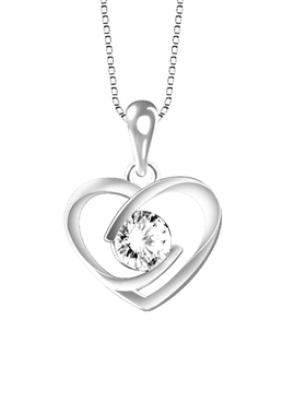 990纯足银女锁骨高档项链送女友