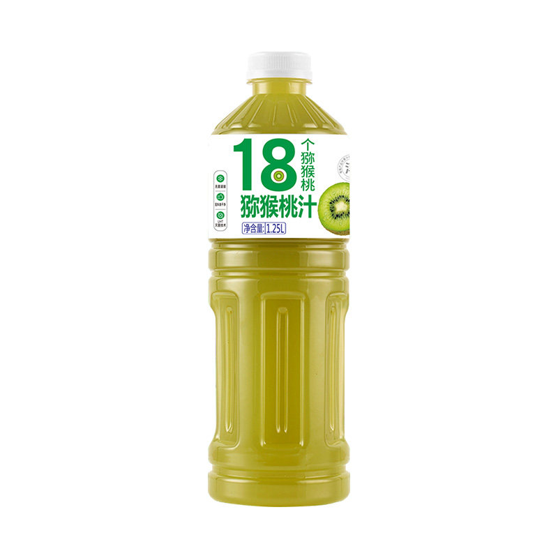【新鲜速发】猕猴桃汁饮料1.25L*2大瓶整箱酸甜解腻好喝果汁饮料