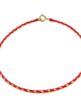 18k本命年编织情侣礼物手绳