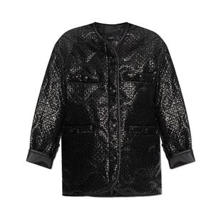 【明星同款】R13 早秋系列 暗黑哥特风涂层夹克绗缝外套男女同款