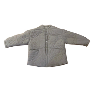 女童秋冬外套中长款衬衫宽松圆领棉衣轻薄棉服女孩2025洋气上衣潮