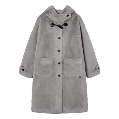 EPTISON复古学院风毛绒外套