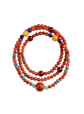 【多宝迎新】南红绿松蜜蜡多宝项链范李李福运人缘智慧饰品礼物