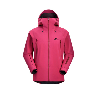 临典玫红色冲锋衣外套女2026新款户外三合一防风徒步登山服套装男