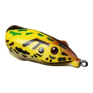 单钩雷蛙 防挂草 路亚打黑鱼血槽倒刺钩带旋转亮片打黑饵特价包邮