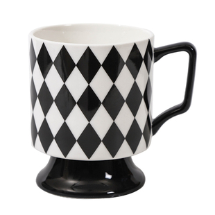 赫本中古高颜值马克杯陶瓷咖啡杯带盖勺办公室牛奶高脚设计感小众