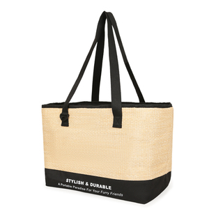 EDENPETZ宜德士猫包外出便携宠物狗狗草编托特编织背包斜挎大容量