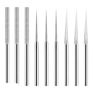 加长合金磨棒金刚砂尖针金钢石打磨头合金电磨针3mm金刚石磨内孔