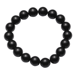 SJ「巴洛克」天然黑色贝珠手串暗黑珍珠手链男女款正圆串珠冷淡风