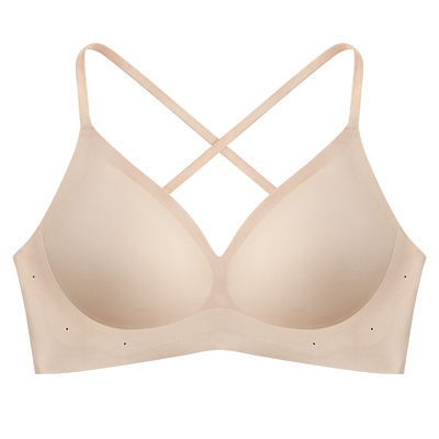 素肌良品美背内衣聚拢显大聚拢