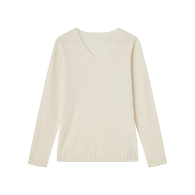 纯色V领针织衫轻薄保暖打底衫