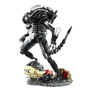 杰星JJ9154战斗异形国产积木MOC手办拼装模型摆件益智玩具男孩