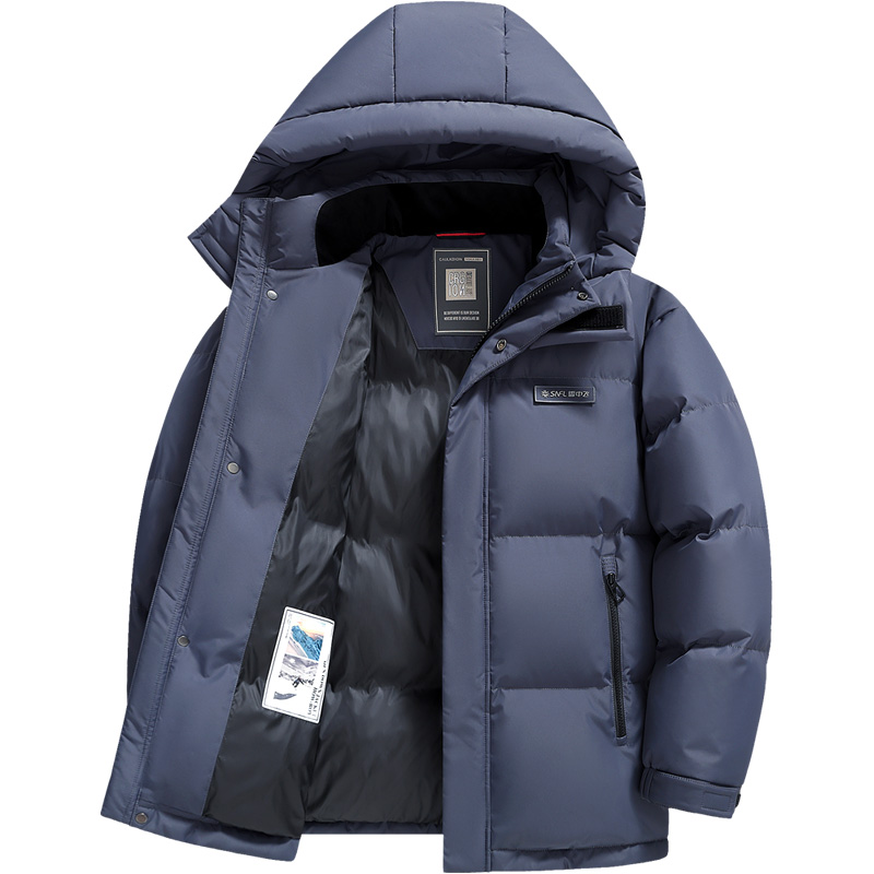爆款雪中飞2025新款极寒加厚羽绒服男短款