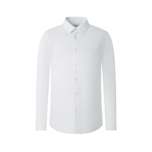 杉杉纯棉长袖衬衫男士2025秋季新款全棉商务白色衬衣男免烫高支