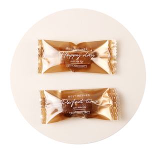 海盐杏仁太妃糖包装袋牛轧糖包装纸机封袋透明咖啡糖果袋子糖纸小