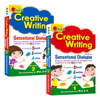 Casco Creative Writing Sensational Dialogue Book 1-2 新加坡英语写作 创意写作 惊艳对话  3-6年级 写作提升 英文原版进口图书