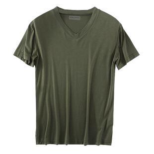 男短袖t恤白色薄款宽松加肥加大码爸爸青年莫代尔睡衣家居服200斤