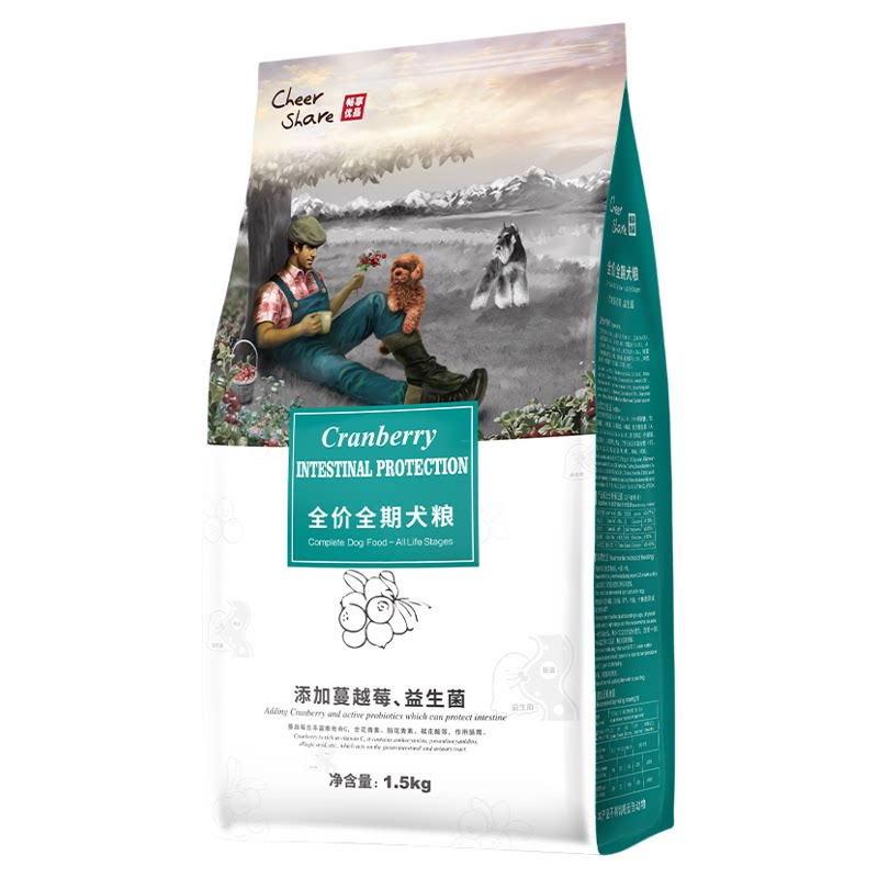 畅享优品蔓越莓益生菌护肠胃狗粮