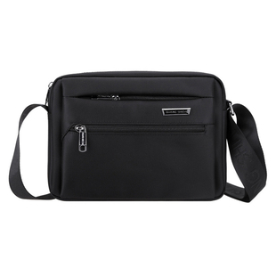 男包男士单肩包斜挎包防水牛津布包横款休闲布包做生意包收钱包