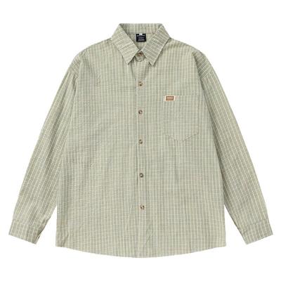 找不着北宽松翻领长袖衬衫