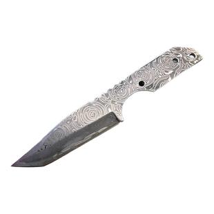 大马士革SKD11钢芯水果刀吃手把肉小刀DIY手工制作刀胚五金配件