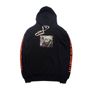 SSUR PLUS宇航员连帽套头卫衣男女情侣帽衫秋季美国街头潮牌外套