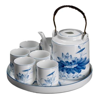 手绘茶具釉下彩钰凡景德镇陶瓷