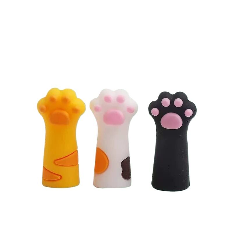 猫爪铅笔帽保护套小学生可爱卡通男女孩软硅胶防摔通用铅笔帽耐用