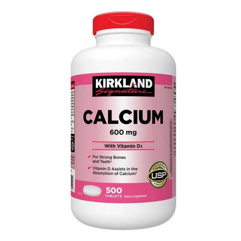 美国Kirkland 可兰钙片Calcium+D3 600mg 500粒