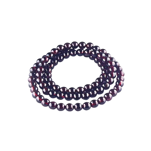 天然石榴石手串三圈女净体石榴石手串多圈内养气血转运招财送好友