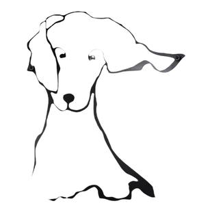 铁艺宠物狗墙面装饰线条画背景墙装饰宠物乐园装饰画户内户外通用