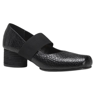 Ls' rommors小众款 荔枝纹牛皮猪鼻子芭蕾舞鞋女松紧带玛丽珍单鞋