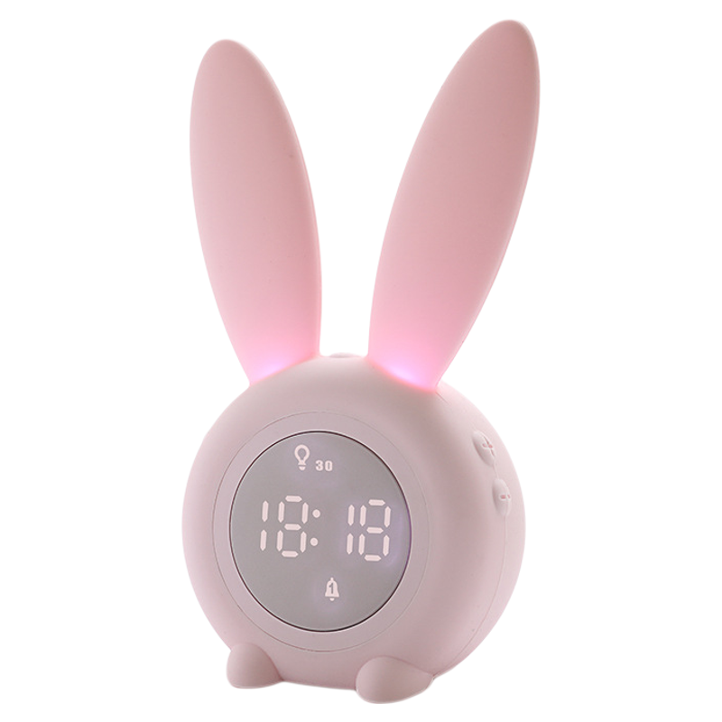 萌兔闹钟夜灯充电计时器卡通可爱