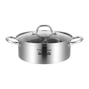 荣事达鸳鸯锅火锅锅家用电磁炉专用锅加厚304不锈钢火锅盆大容量