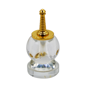 水晶舍利塔水晶玻璃瓶装藏密封透明可装甘露丸五轮塔大白塔桌摆件