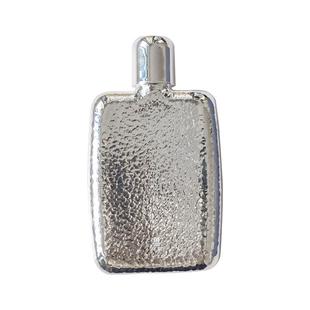 酒壶便携式日本进口银川堂纯手工银壶威士忌老式扁酒瓶随身小酒壶