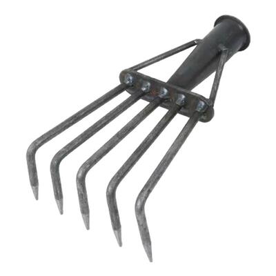 加粗钢筋钉耙农用五齿铁耙