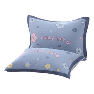 纯棉中号枕巾纱布新生全棉四季卡通成人儿童学校4060枕头盖巾吸汗