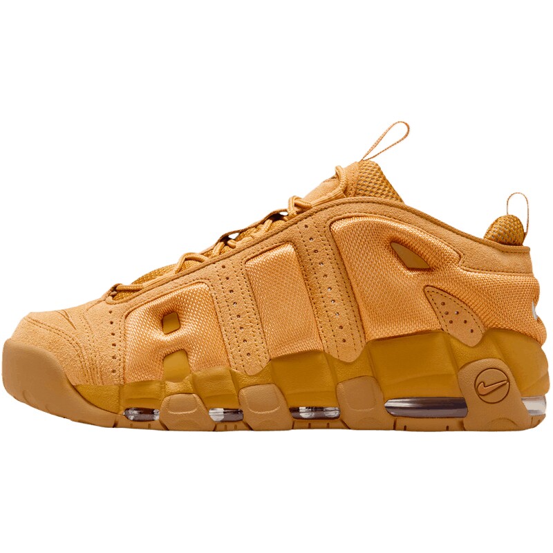 NIKE耐克男子AIR MORE UPTEMPO小麦色低帮复古篮球鞋IM6649-700