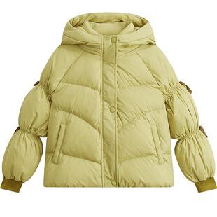 【羽绒升级】24冬新款女童羽绒服儿童连帽羽绒外套洋气