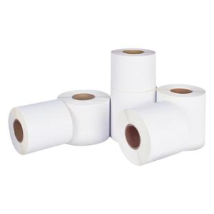 可移除不留胶标签贴纸三防热敏合成纸不干胶60*40 30 50 70 80防水易撕家具板材玻璃贴纸全屋定制可移条码纸