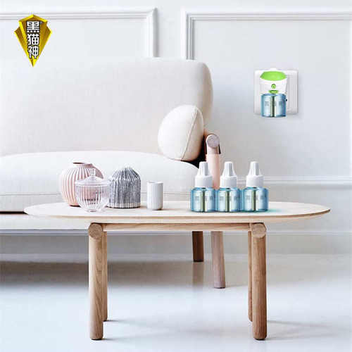 黑猫神电热蚊香液孕妇儿童家用无味孕婴插电10瓶补充液蓝色新包装