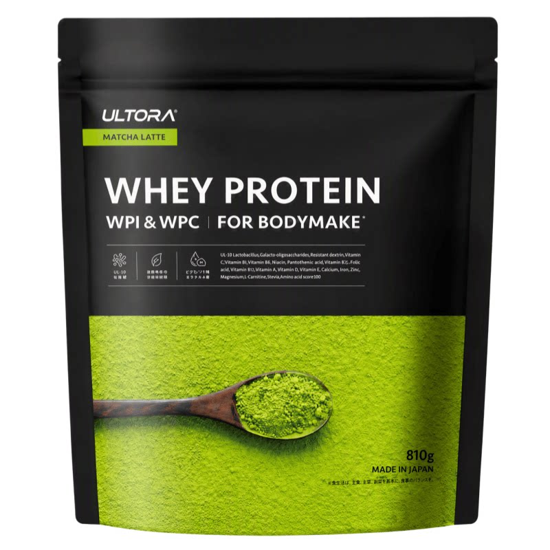 日本代购ULTORA浓缩分离乳清蛋白粉810g WPI+WPC运动健身营养补给