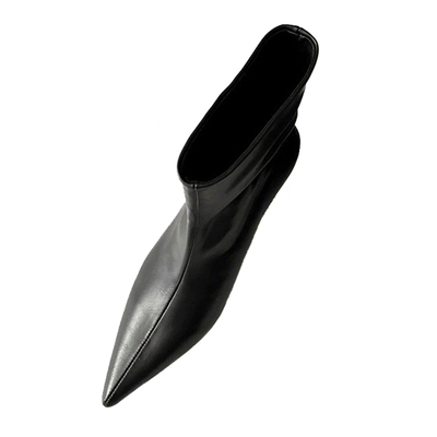 复古中筒靴猫跟瘦瘦靴BVPY尖头秋