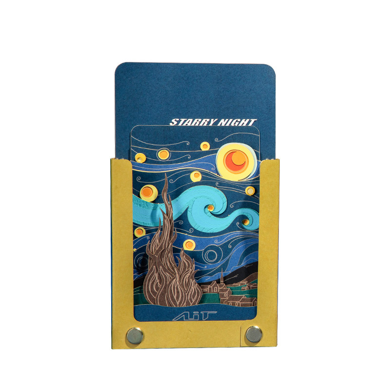 梵高星空3D立体便签AITCARD礼品