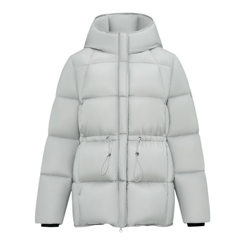 雪中飞女中长款收腰抽绳羽绒服