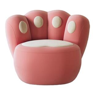 新款猫爪休闲单椅可爱创意女生卧室单人沙发椅客厅阳台懒人小沙发