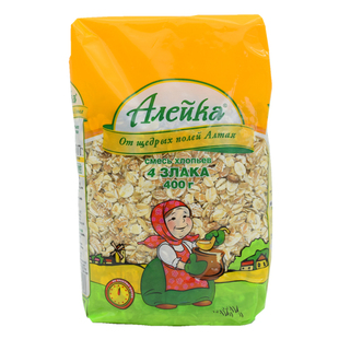 俄罗斯进口食品艾利客黑麦片燕麦片小麦片混合麦片免煮即食满包邮