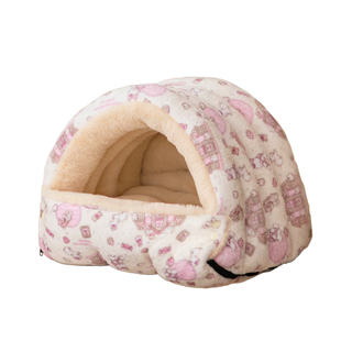 幼犬狗窝超小体约克夏比熊睡袋小型犬奶猫奶狗半封闭小猫窝冬加厚