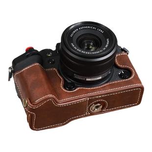 适用于微单相机包XT5保护套油皮底座配件直取电池斜挎富士相机包